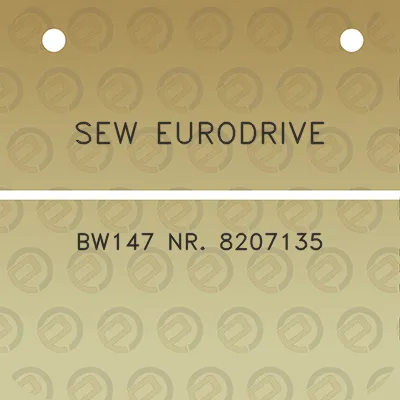 sew-eurodrive-bw147-nr-8207135