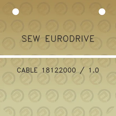 sew-eurodrive-cable-18122000-10