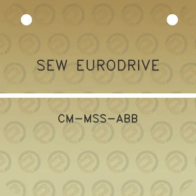 sew-eurodrive-cm-mss-abb