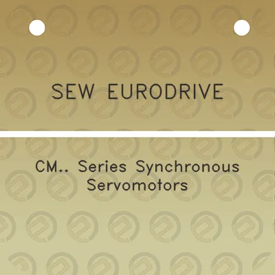 sew-eurodrive-cm-series-synchronous-servomotors