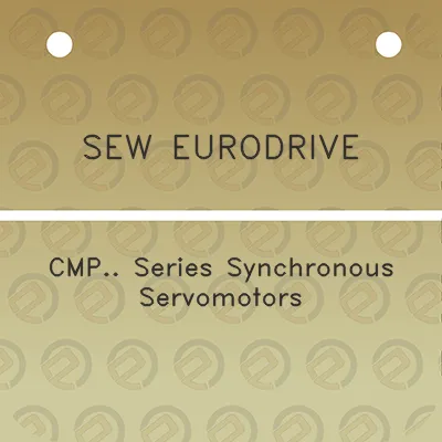 sew-eurodrive-cmp-series-synchronous-servomotors