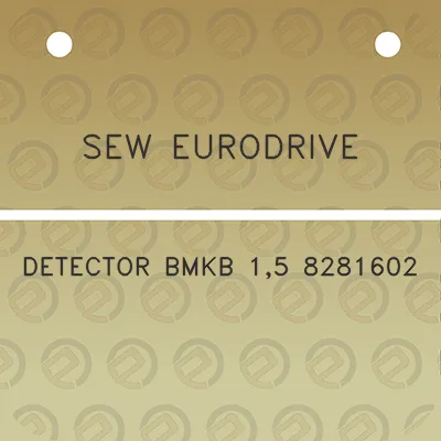 sew-eurodrive-detector-bmkb-15-8281602