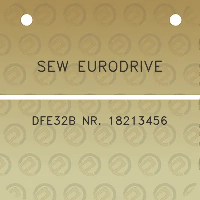 sew-eurodrive-dfe32b-nr-18213456