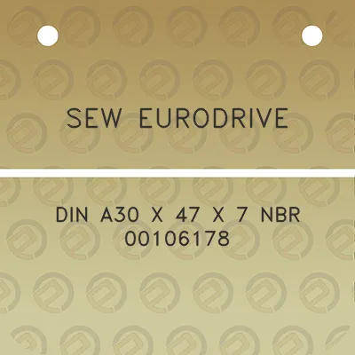 sew-eurodrive-din-a30-x-47-x-7-nbr-00106178