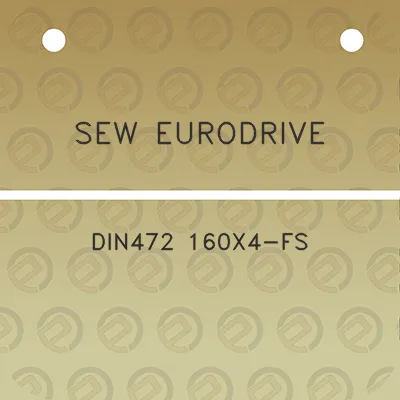 sew-eurodrive-din472-160x4-fs