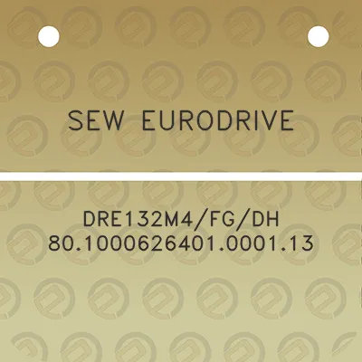 sew-eurodrive-dre132m4fgdh-801000626401000113