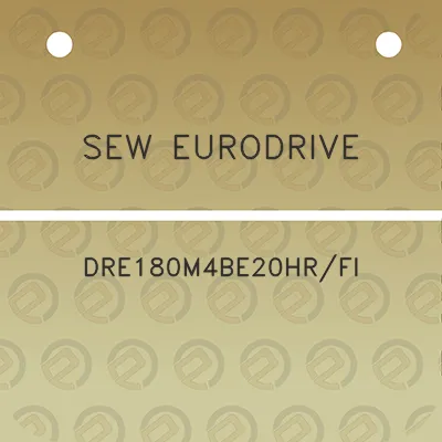 sew-eurodrive-dre180m4be20hrfi