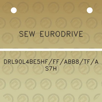 sew-eurodrive-drl90l4be5hfffabb8tfas7h