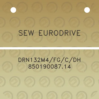 sew-eurodrive-drn132m4fgcdh-85019008714