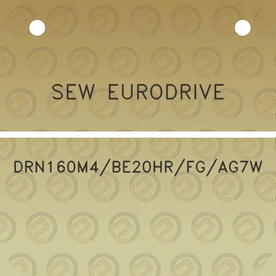 sew-eurodrive-drn160m4be20hrfgag7w