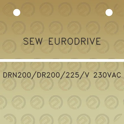 sew-eurodrive-drn200dr200225v-230vac