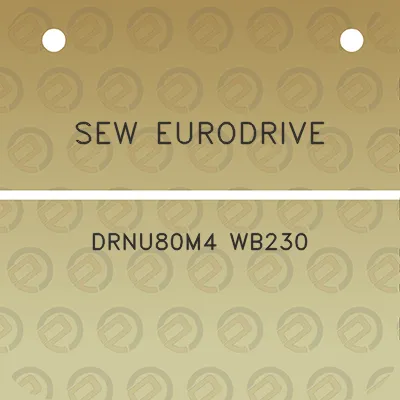 sew-eurodrive-drnu80m4-wb230