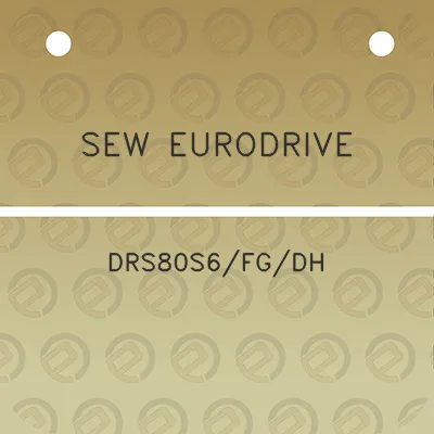 sew-eurodrive-drs80s6fgdh