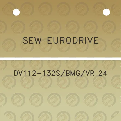 sew-eurodrive-dv112-132sbmgvr-24