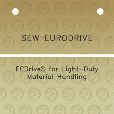 sew-eurodrive-ecdrives-for-light-duty-material-handling