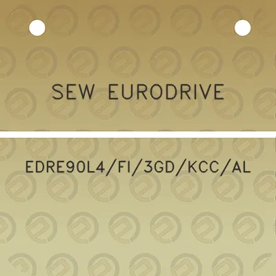 sew-eurodrive-edre90l4fi3gdkccal