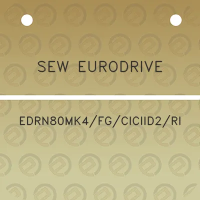 sew-eurodrive-edrn80mk4fgciciid2ri