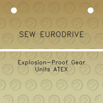 sew-eurodrive-explosion-proof-gear-units-atex