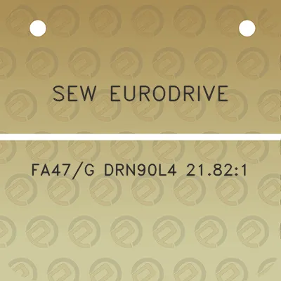 sew-eurodrive-fa47g-drn90l4-21821