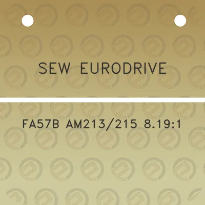 sew-eurodrive-fa57b-am213215-8191