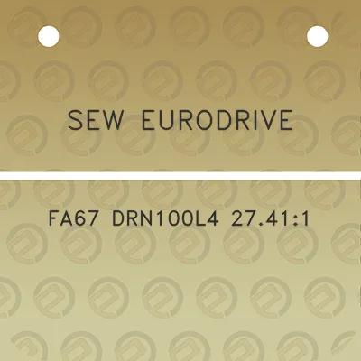 sew-eurodrive-fa67-drn100l4-27411