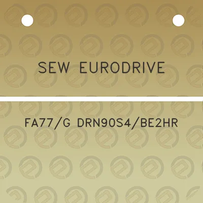 sew-eurodrive-fa77g-drn90s4be2hr