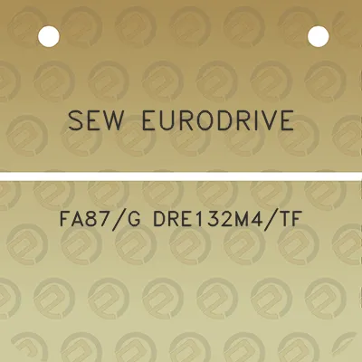 sew-eurodrive-fa87g-dre132m4tf