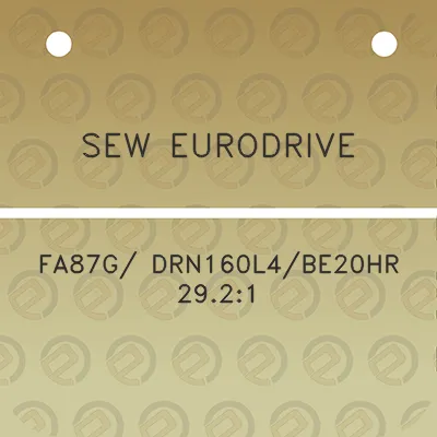 sew-eurodrive-fa87g-drn160l4be20hr-2921