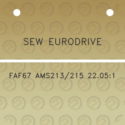 sew-eurodrive-faf67-ams213215-22051