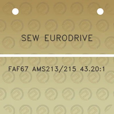 sew-eurodrive-faf67-ams213215-43201