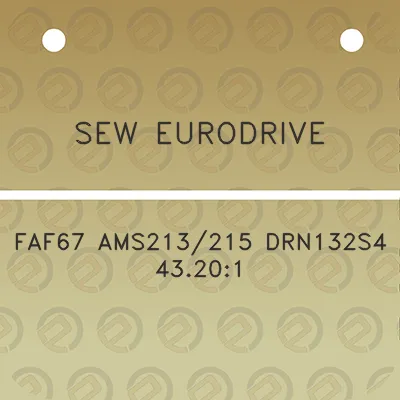 sew-eurodrive-faf67-ams213215-drn132s4-43201