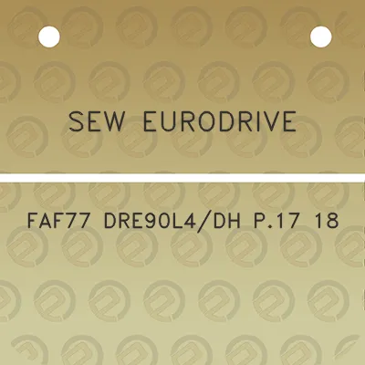 sew-eurodrive-faf77-dre90l4dh-p17-18