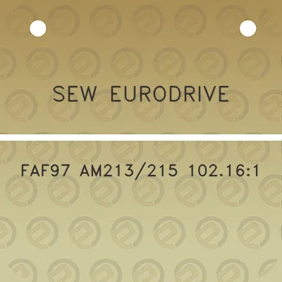 sew-eurodrive-faf97-am213215-102161