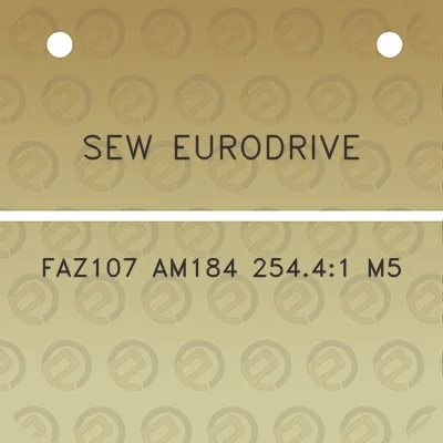 sew-eurodrive-faz107-am184-25441-m5