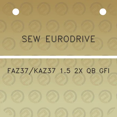 sew-eurodrive-faz37kaz37-15-2x-qb-gfi