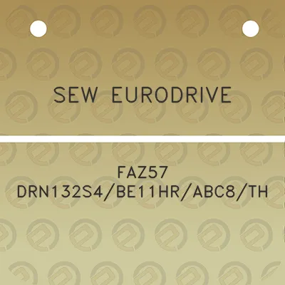 sew-eurodrive-faz57-drn132s4be11hrabc8th