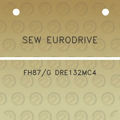 sew-eurodrive-fh87g-dre132mc4