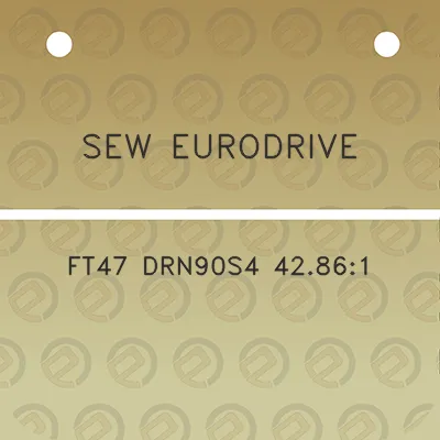 sew-eurodrive-ft47-drn90s4-42861