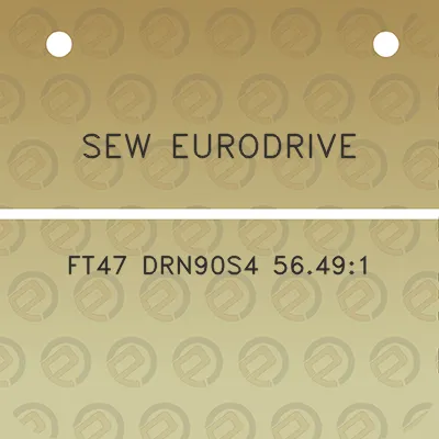 sew-eurodrive-ft47-drn90s4-56491