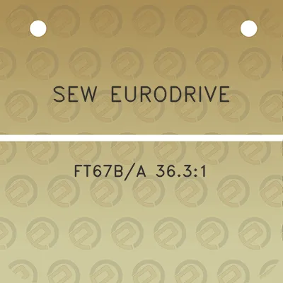 sew-eurodrive-ft67ba-3631