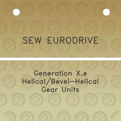 sew-eurodrive-generation-xe-helicalbevel-helical-gear-units