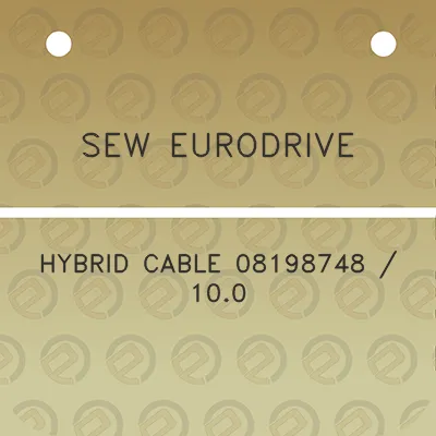 sew-eurodrive-hybrid-cable-08198748-100