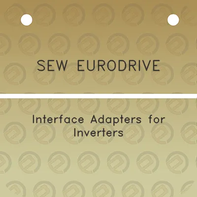 sew-eurodrive-interface-adapters-for-inverters