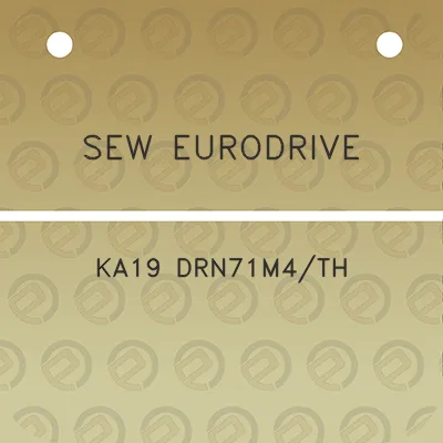 sew-eurodrive-ka19-drn71m4th