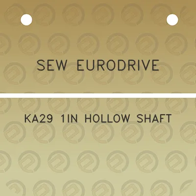 sew-eurodrive-ka29-1in-hollow-shaft