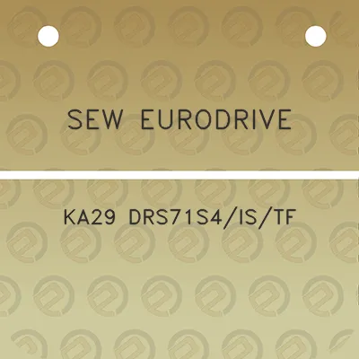 sew-eurodrive-ka29-drs71s4istf