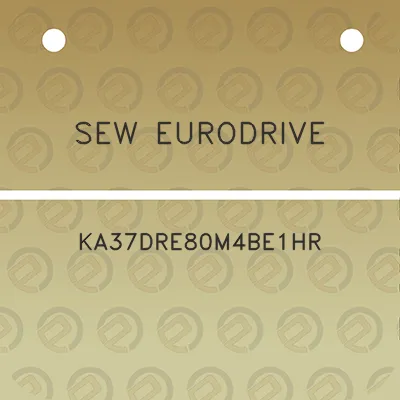 sew-eurodrive-ka37dre80m4be1hr