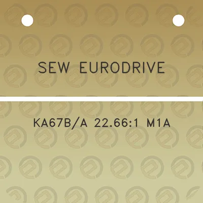 sew-eurodrive-ka67ba-22661-m1a