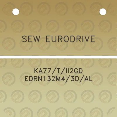 sew-eurodrive-ka77tii2gd-edrn132m43dal