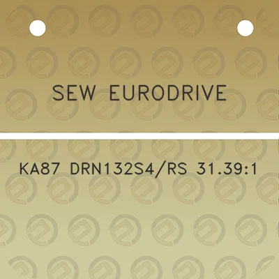 sew-eurodrive-ka87-drn132s4rs-31391